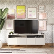 Ameriwood Home Mr. Kate Daphne Engineered Wood TV Console in Gray/Gold