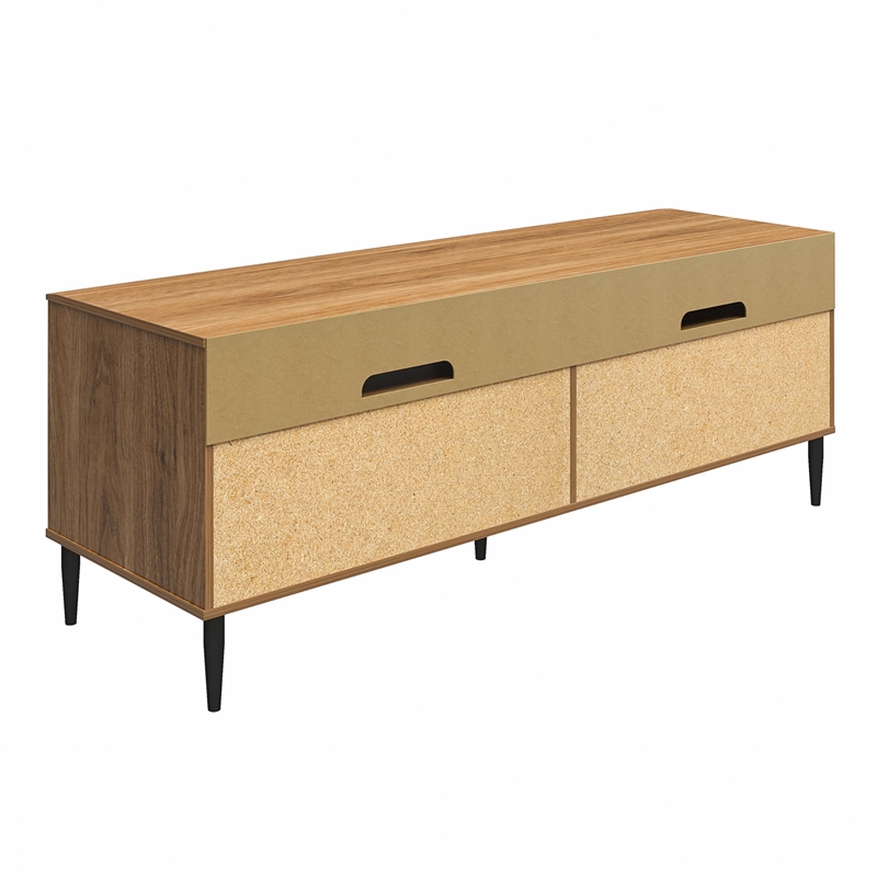 Mr. Kate Daphne TV Console in Walnut and Black