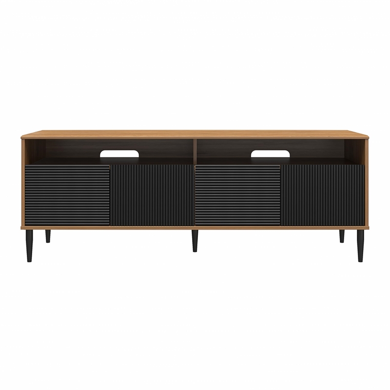 Mr. Kate Daphne TV Console in Walnut and Black