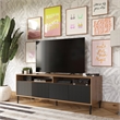 Mr. Kate Daphne TV Console in Walnut and Black