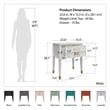 CosmoLiving by Cosmopolitan Westerleigh Engineered Wood End Table in Graphite