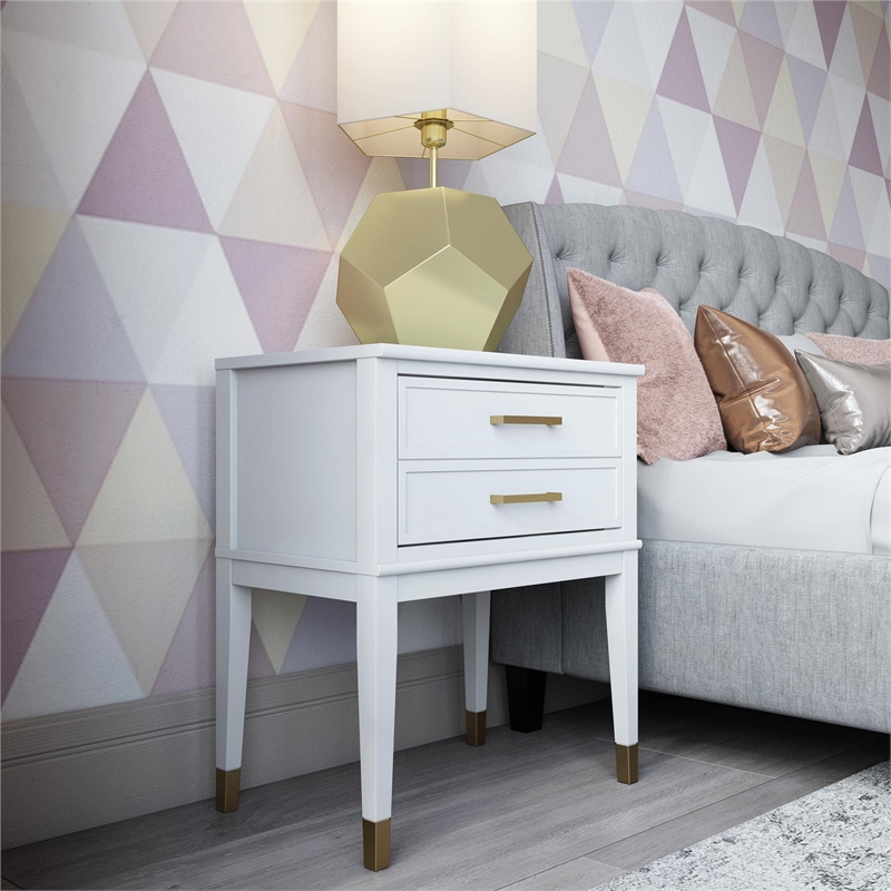 CosmoLiving by Cosmopolitan Westerleigh Engineered Wood End Table in Graphite