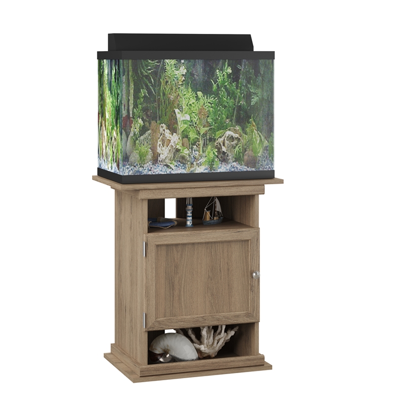 Flipper by Ollie & Hutch 10/20 Gallon Aquarium/Terrarium Stand in Rustic Oak