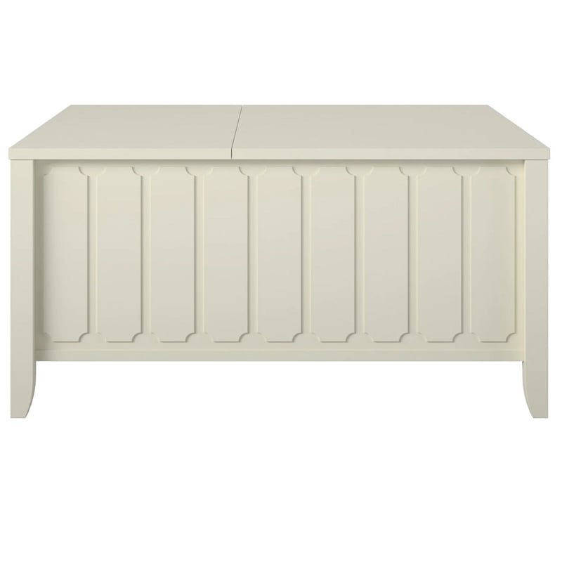 Novogratz Her Majesty Engineered Wood Lift-Top Coffee Table in White