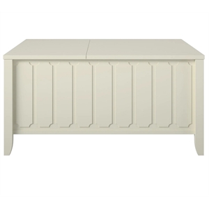 Novogratz Her Majesty Engineered Wood Lift-Top Coffee Table in White