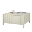 Novogratz Her Majesty Engineered Wood Lift-Top Coffee Table in White