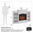 Ameriwood Home Lamont Mantel Fireplace in Black