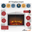 Ameriwood Home Lamont Mantel Fireplace in Black