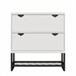 CosmoLiving by Cosmopolitan Brielle Entryway Shoe Storage in White
