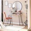 Novogratz Kimberly At Home Engineered Wood Vanity with Hairpin Legs in White