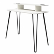 Novogratz Kimberly At Home Engineered Wood Vanity with Hairpin Legs in White