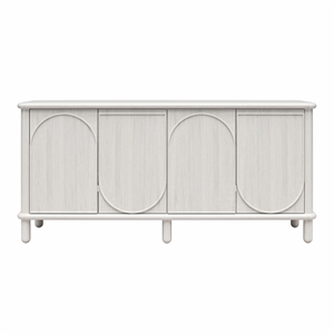 CosmoLiving by Cosmopolitan Selena Engineered Wood Credenza in Rustic White