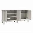 CosmoLiving by Cosmopolitan Selena Engineered Wood Credenza in Rustic White