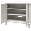 CosmoLiving by Cosmopolitan Selena Engineered Wood Credenza in Rustic White