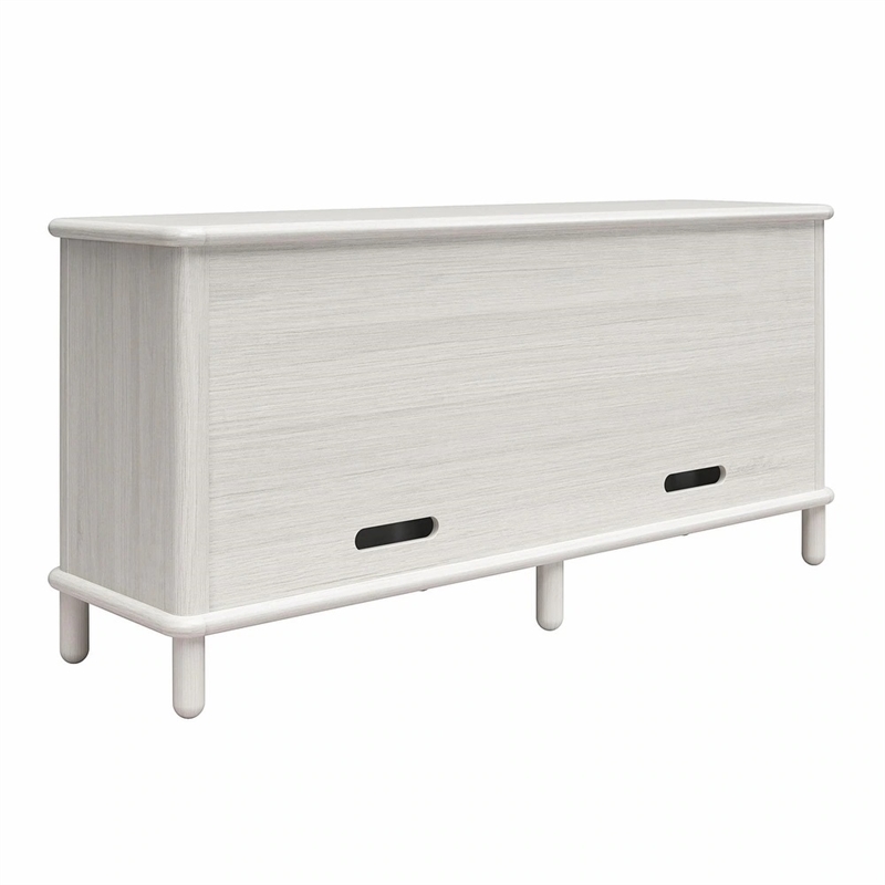 CosmoLiving by Cosmopolitan Selena Engineered Wood Credenza in Rustic White