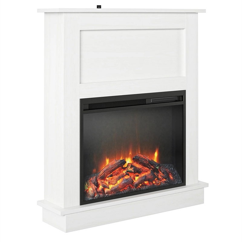 Ellsworth Modern Electric Fireplace with Mantel and 23