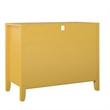 Novogratz Her Majesty 2-Drawers Bedroom Nightstand in Mustard Yellow