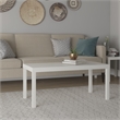Ameriwood Home Jane PVC Laminated Hollow Core Coffee Table in White