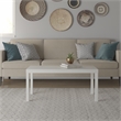 Ameriwood Home Jane PVC Laminated Hollow Core Coffee Table in White