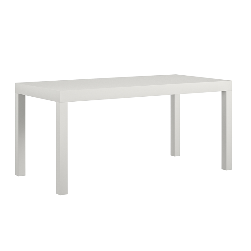 Ameriwood Home Jane PVC Laminated Hollow Core Coffee Table in White