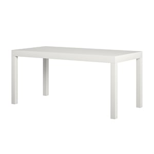 Ameriwood Home Jane PVC Laminated Hollow Core Coffee Table in White