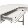CosmoLiving by Cosmopolitan Selena Lift-Top L-Shape Computer Desk - Rustic White
