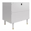 CosmoLiving by Cosmopolitan Elizabeth Nightstand in Dove Gray