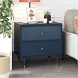 CosmoLiving by Cosmopolitan Elizabeth Nightstand in Navy