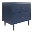 CosmoLiving by Cosmopolitan Elizabeth Nightstand in Navy