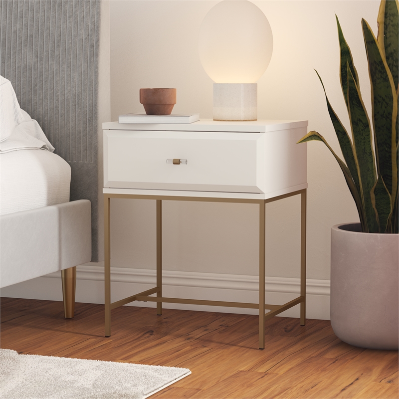 Mr.Kate Effie Nightstand in White