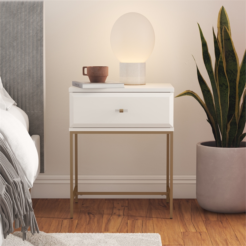 Mr.Kate Effie Nightstand in White