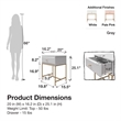 Mr.Kate Effie Nightstand in White