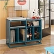 Novogratz Regal Double Wide Record Station in Blue
