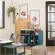 Novogratz Regal Double Wide Record Station in Blue