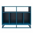 Novogratz Regal Double Wide Record Station in Blue