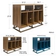 Novogratz Regal Double Wide Record Station in Blue