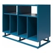 Novogratz Regal Double Wide Record Station in Blue