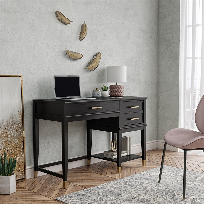 CosmoLiving by Cosmopolitan Westerleigh Lift-Top Computer Desk in Black