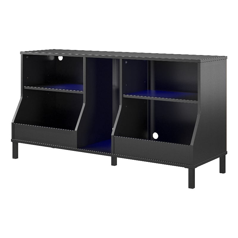 NTense Falcon Youth Gaming TV Stand w/ ARGB LED Lights in Black