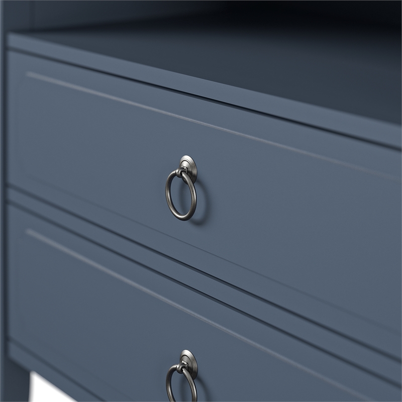 Novogratz Her Majesty 2 Drawer Nightstand in Blue