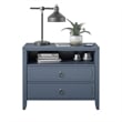 Novogratz Her Majesty 2 Drawer Nightstand in Blue