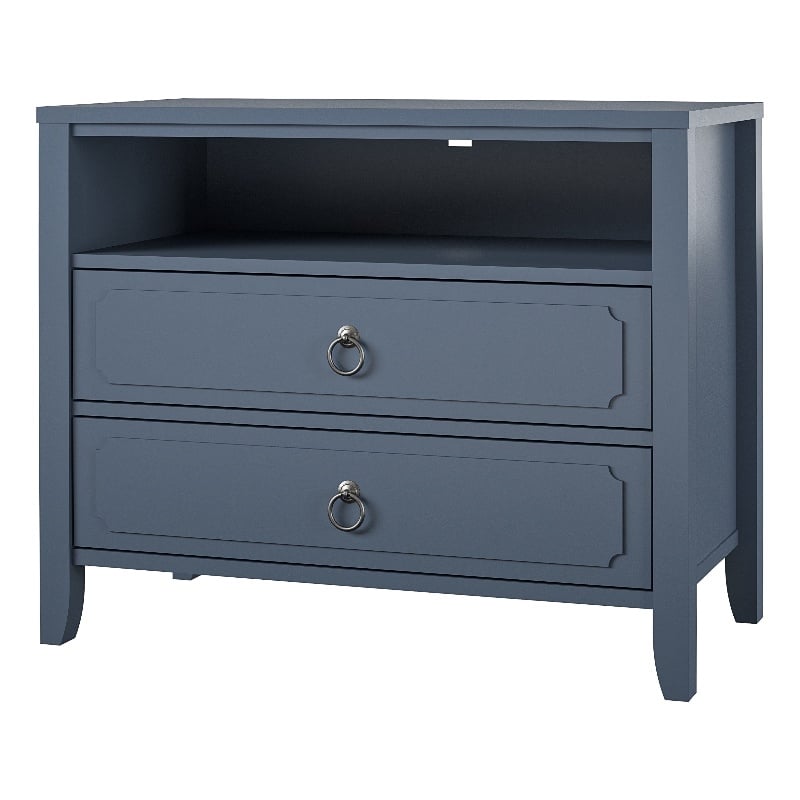 Novogratz Her Majesty 2 Drawer Nightstand in Blue