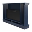 Novogratz Waverly Mantel Electric Fireplace & Crystal Ember Bed in Navy