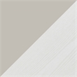 Novogratz Kelly Accent Cabinet in White/Taupe