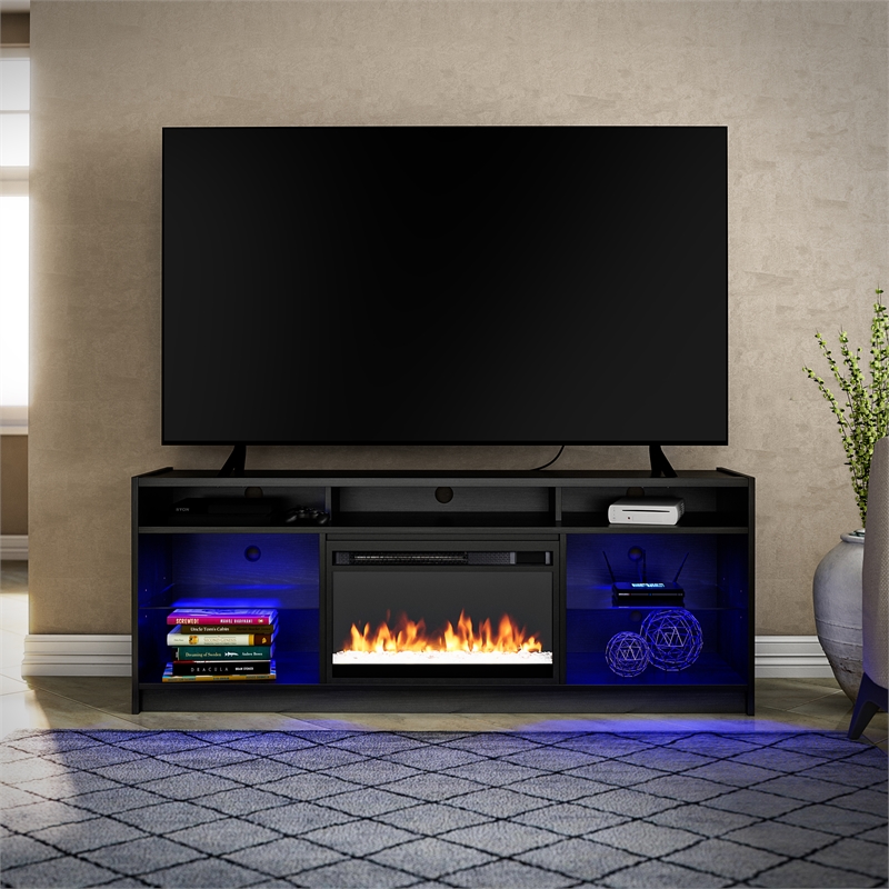 Ameriwood Home Luna Fireplace TV Stand for TVs up to 65