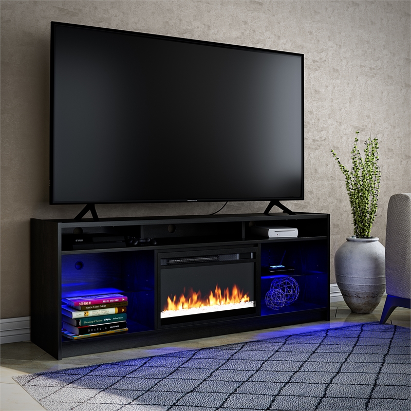 Ameriwood Home Luna Fireplace TV Stand for TVs up to 65