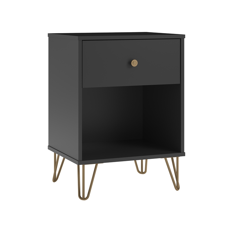 Novogratz Owen Nightstand in Black