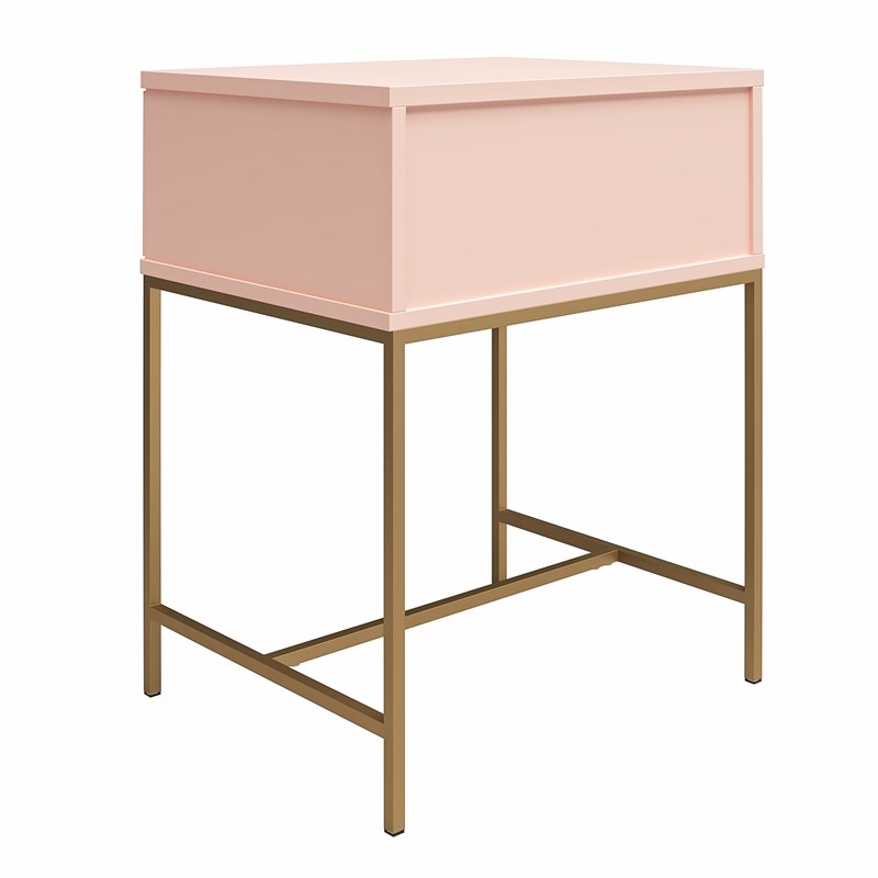 Mr.Kate Effie Nightstand in Pale Pink
