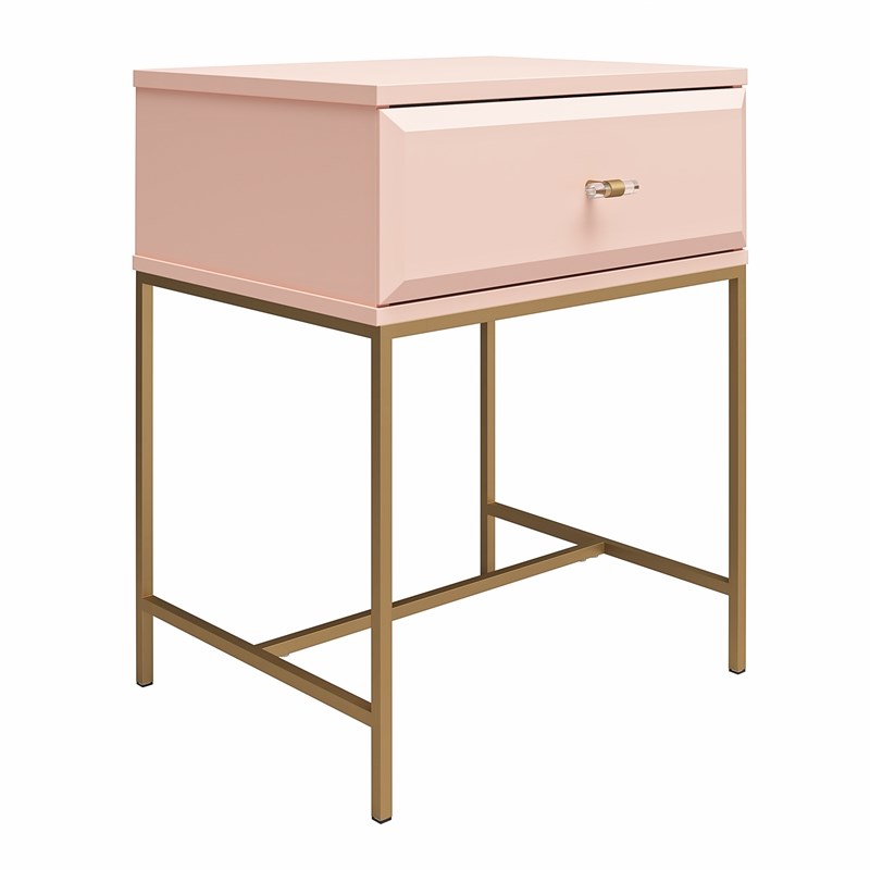 Mr.Kate Effie Nightstand in Pale Pink