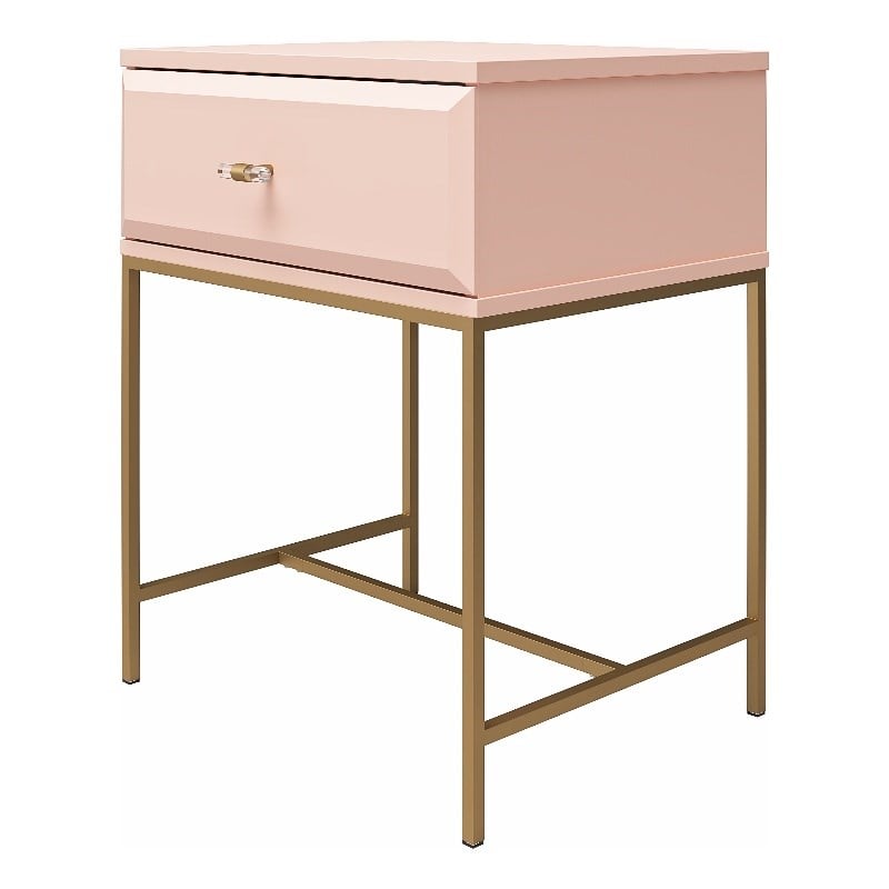 Mr.Kate Effie Nightstand in Pale Pink